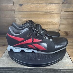 Reebok Mens Size 9.5 CrossFit Lifter U-Form Black Red Weightlifting Shoes